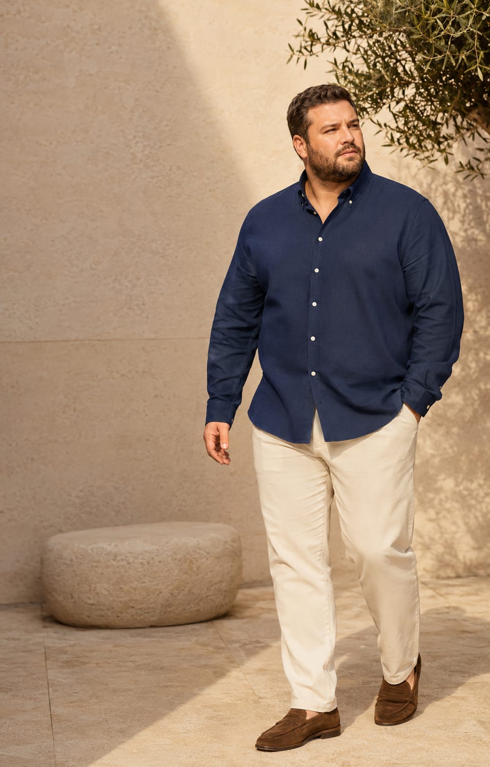 Oxford Deep Navy Button-Down Shirt