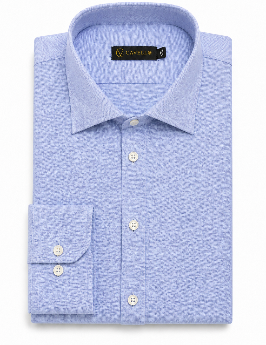 oxford cotton Regular Fit Sky Blue shirt Italian collar