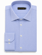 oxford cotton Regular Fit Sky Blue shirt Italian collar