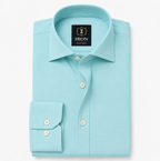 oxford cotton Regular Fit  Mint shirt Italian collar