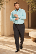 Oxford Mint Italian Collar Shirt