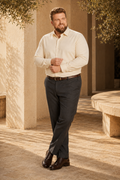 Oxford Light Yellow Italian Collar Shirt