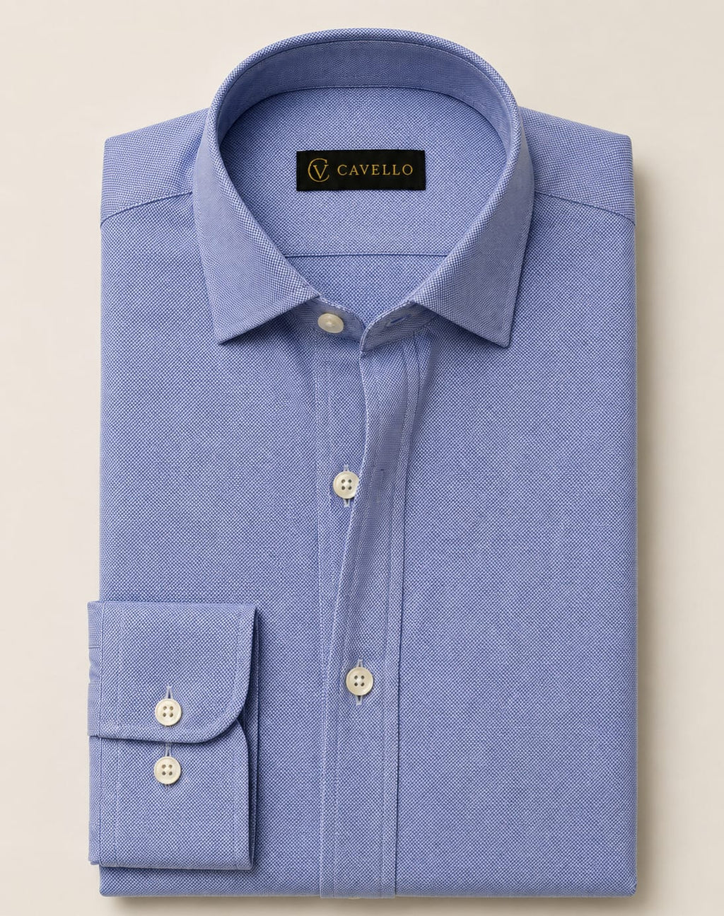 Oxford Sky Blue Italian Collar Shirt