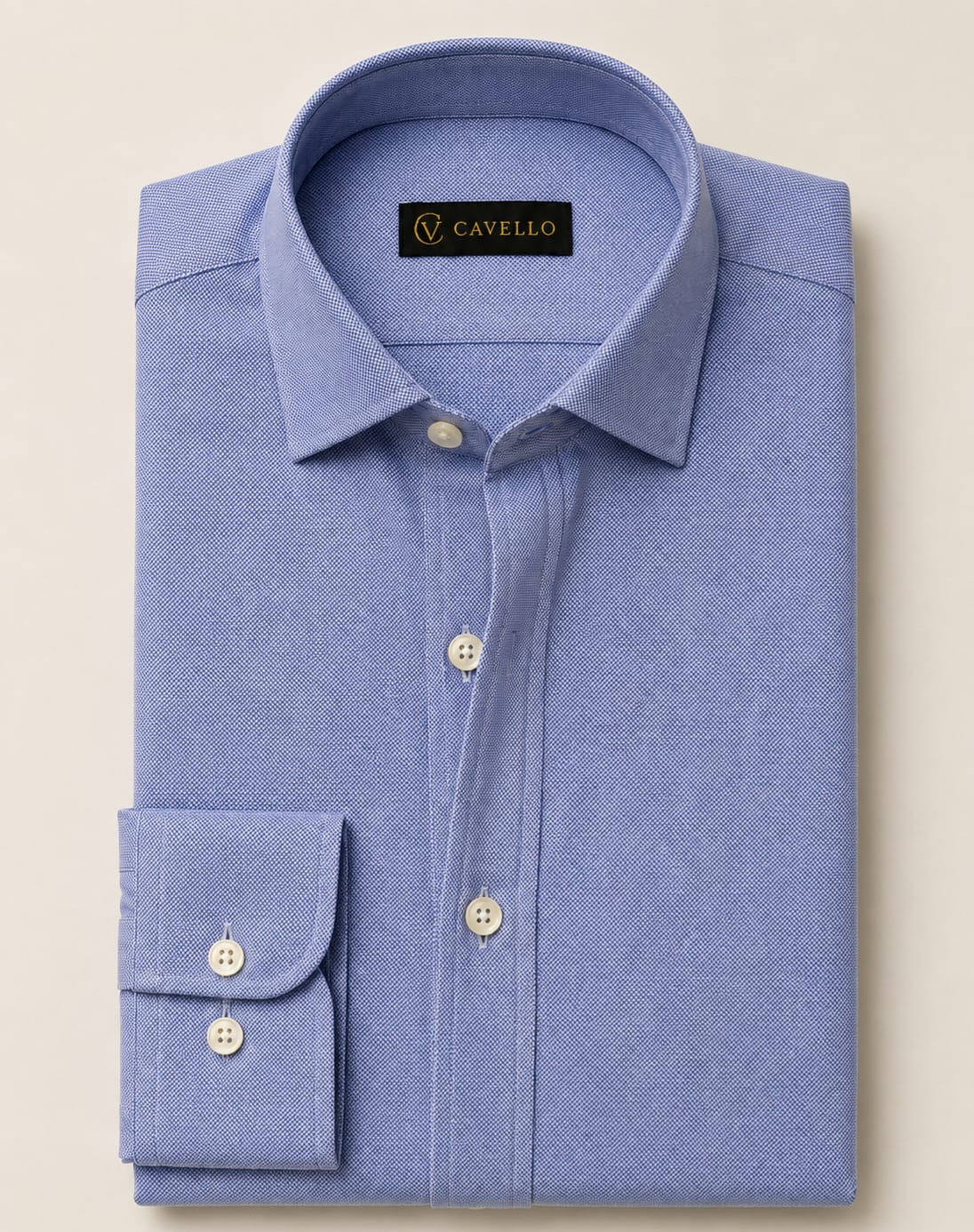 Oxford Sky Blue Italian Collar Shirt