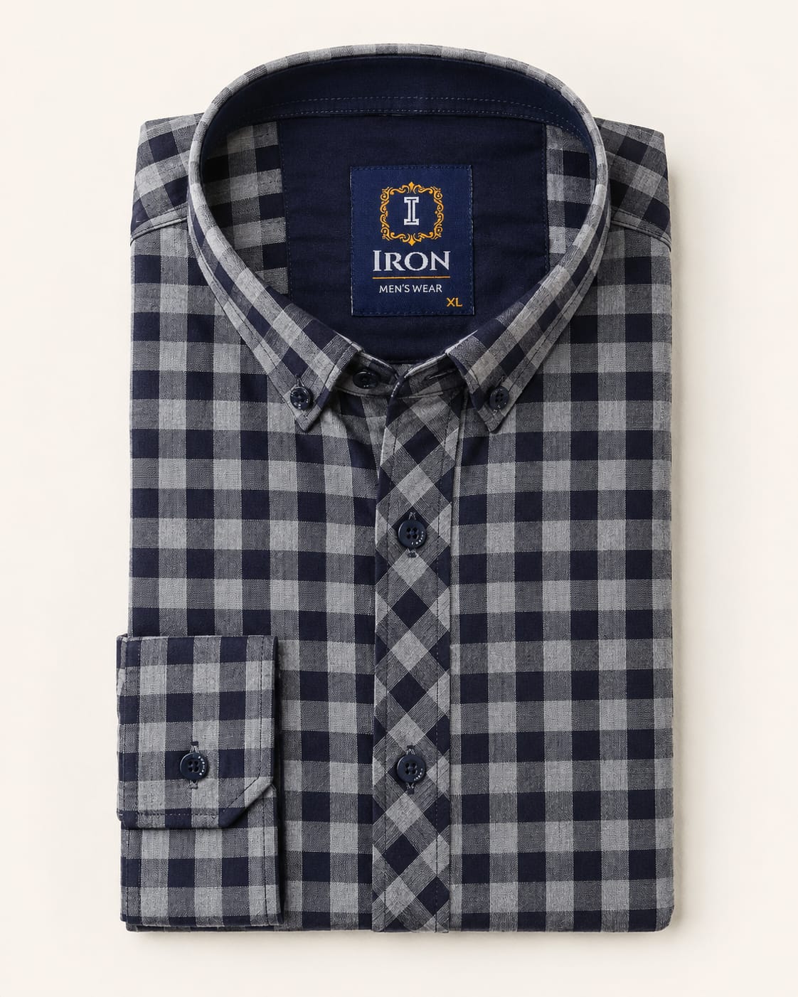 The Regent Navy Check Shirt