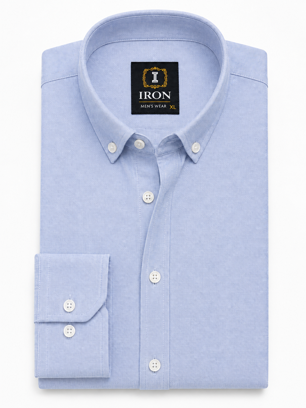 oxford cotton Regular Fit Sky Blue  Button-Down Collar