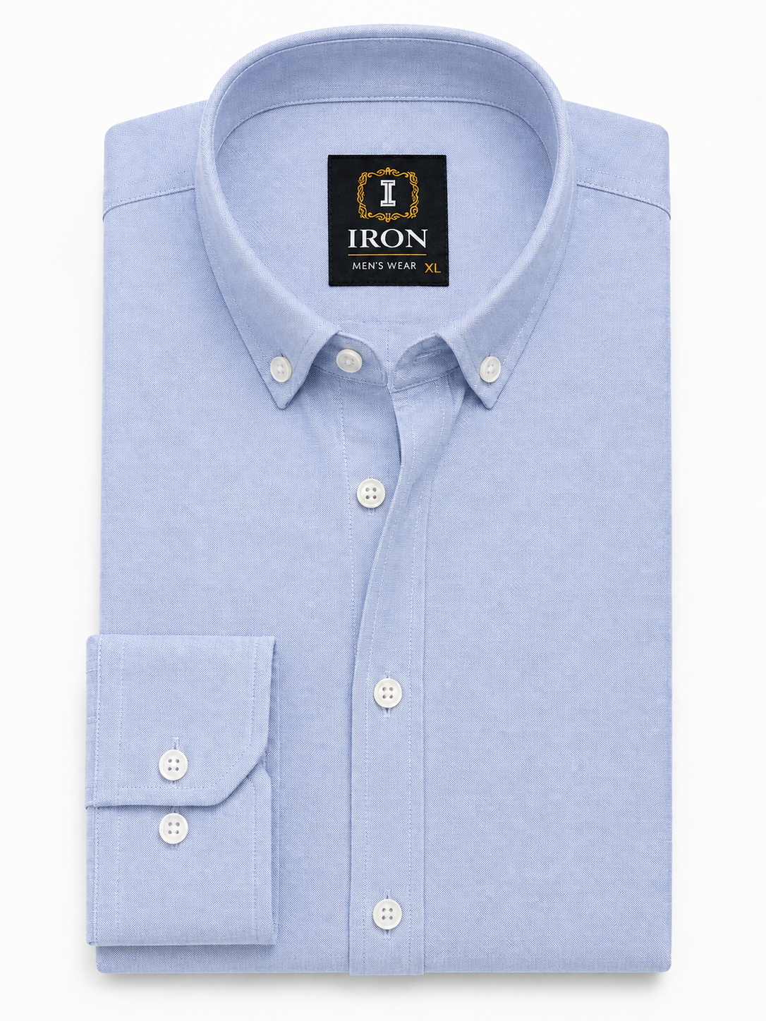 oxford cotton Regular Fit Sky Blue  Button-Down Collar
