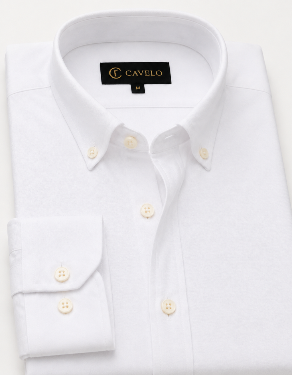 Oxford Pearl White Button-Down Shirt