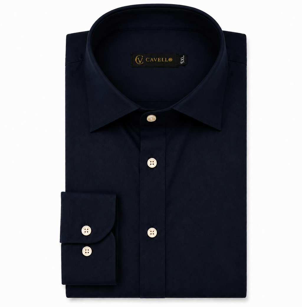 Oxford Deep Navy Italian Collar Shirt