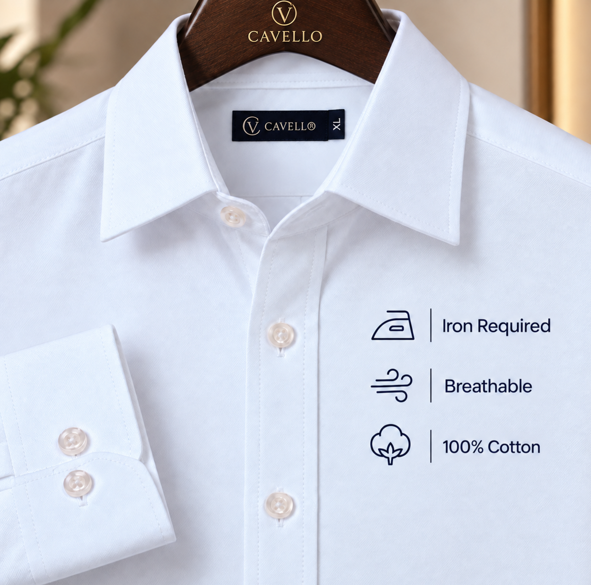 Oxford White Italian Collar Shirt
