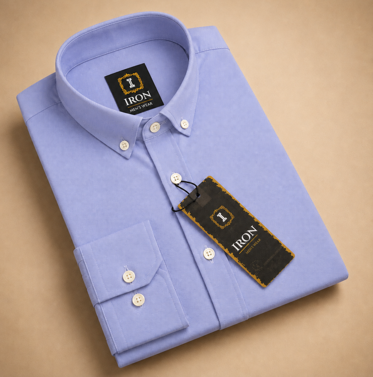 oxford cotton Regular Fit Lavender Blue Button-Down Collar