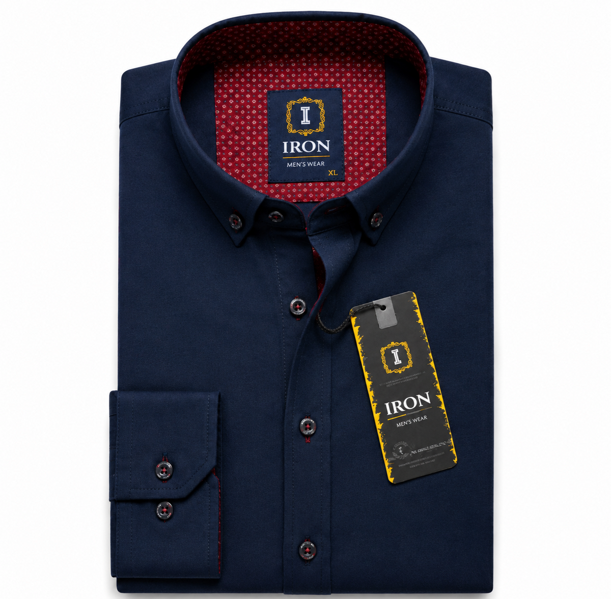 The Heritage Navy & Burgundy Shirt