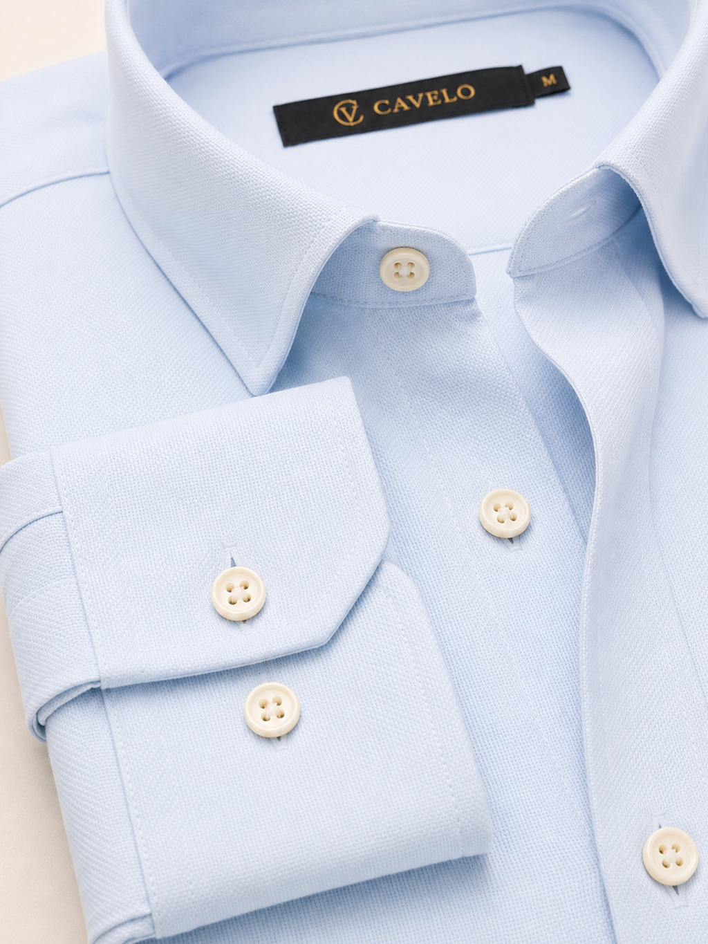 The Cambridge Sky Oxford Italian Collar Shirt