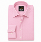 oxford cotton Regular Fit  Lotus Pink shirt Italian collar