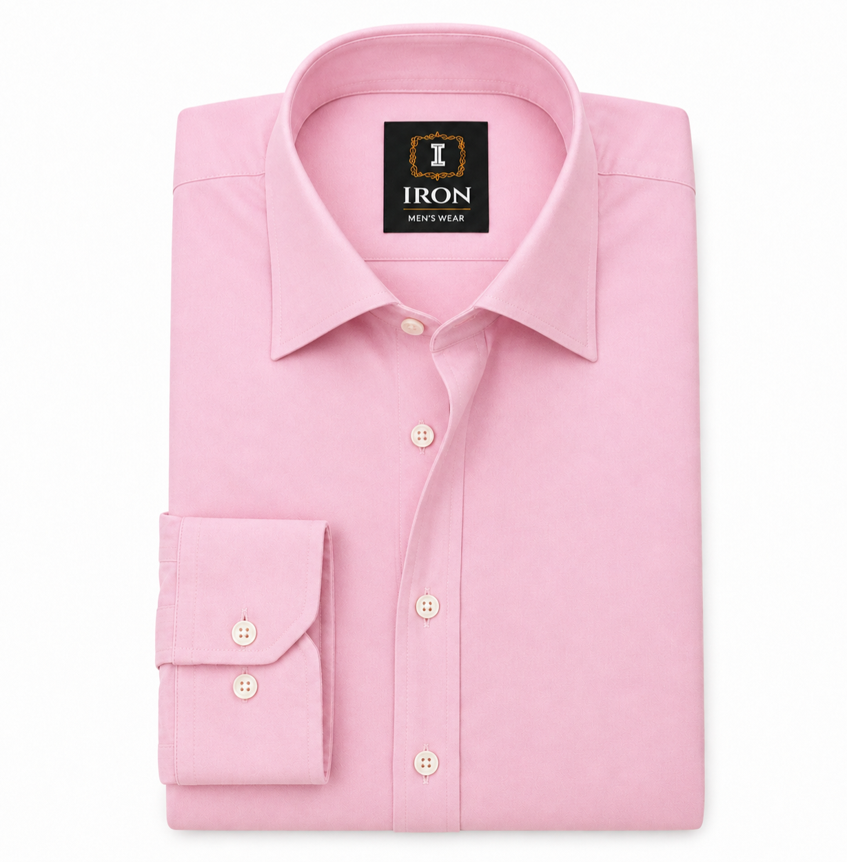 oxford cotton Regular Fit  Lotus Pink shirt Italian collar