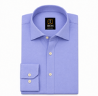 oxford cotton Regular Fit  Lavender Blue shirt Italian collar