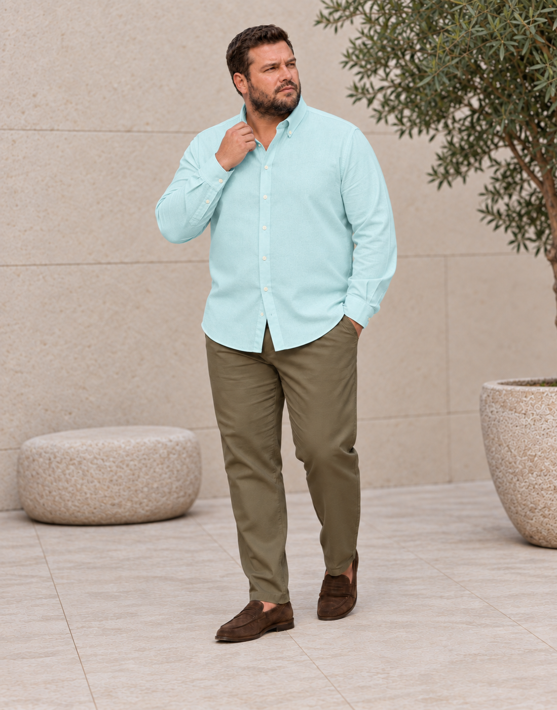 Oxford Powder Mint Button-Down Shirt