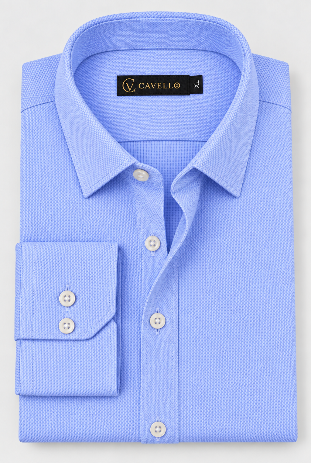 Oxford Sky Blue Italian Collar Shirt