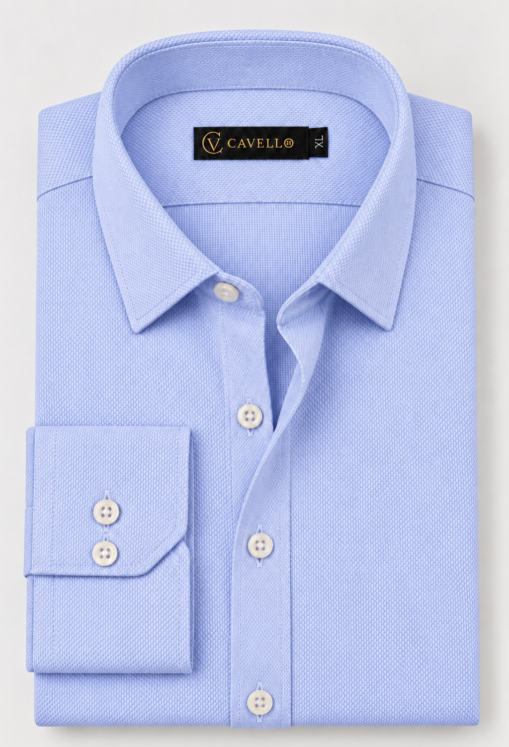 The Cambridge Sky Oxford Italian Collar Shirt