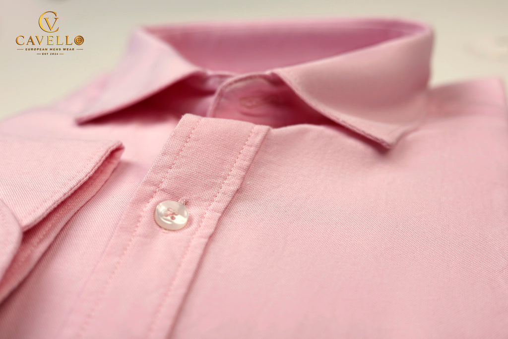 Oxford Lotus Pink Italian Collar Shirt
