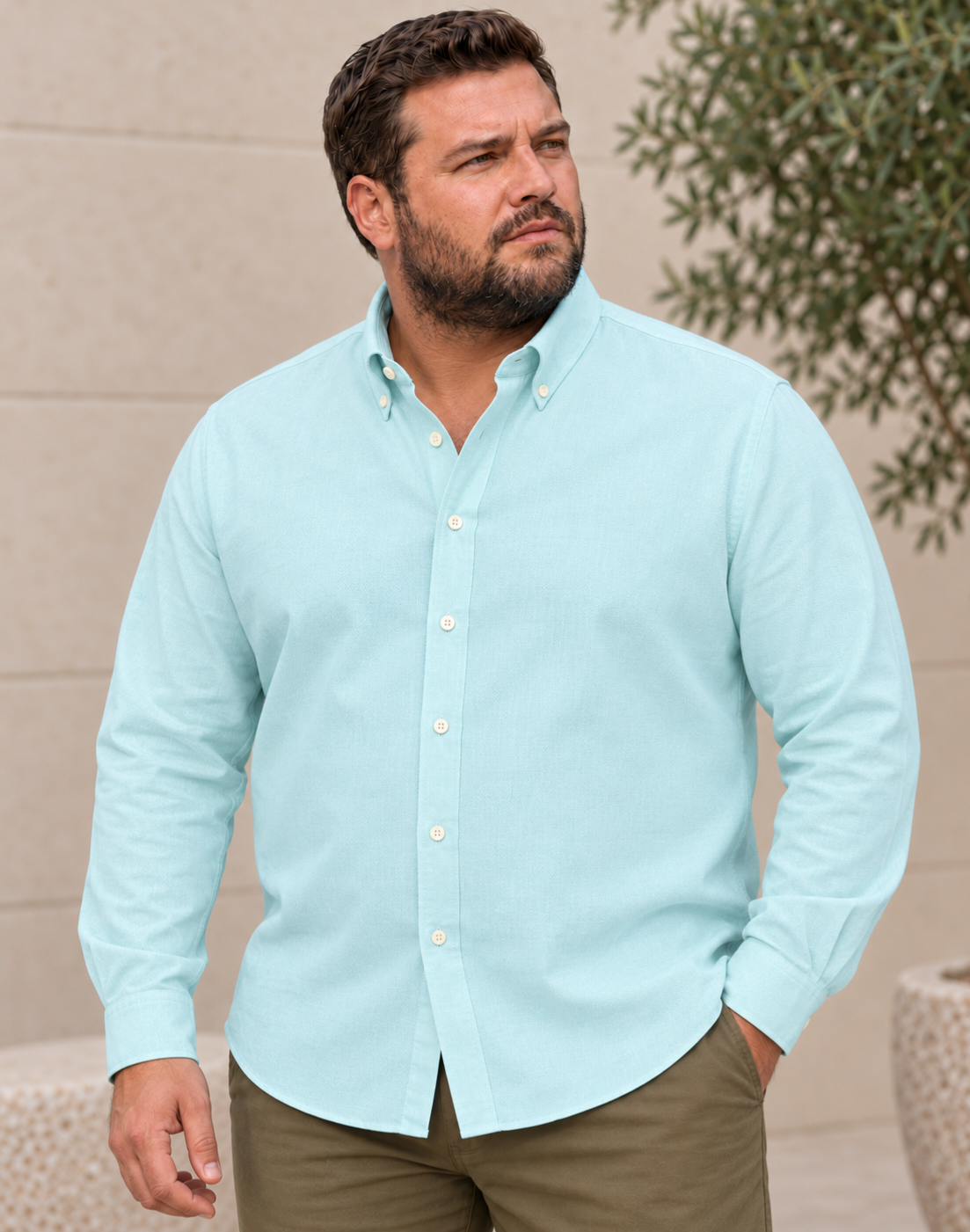 Oxford Powder Mint Button-Down Shirt